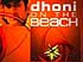 A ride with Dhoni along a Caribbean beach