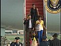 Obamas leave Martha’s Vineyard,  return home