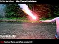 Red football flare by PyroGate.EU