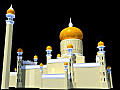 Brunei - Sultan Omar Ali Saifuddien Mosque Stock Footage