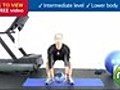 CTX Cross Training How To - Squat with medicine ball for glute and leg strength,  1 set, 15 reps