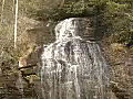 Royalty Free Stock Video HD Footage Rushing Waterfall from a Small Stream in North Carolina