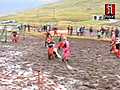 Soccer in the mud