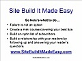 Site Build It Coaching - How To Get More Out Of Site Build It