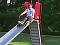 Rollerblade Faceplant On Slide