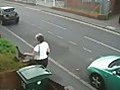 Cat Thrown in Bin by Complete Stranger