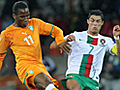 Drogba vs Ronaldo in action