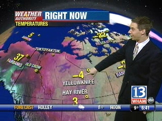 VIDEO: 13WHAM Weather Authority Morning Forecast, 01/15/09