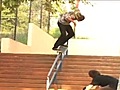 Justin Figueroa takes a slam while on the Skate Rock tour