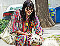 Selma Blair Plays with a Pooch