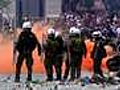 Chaos in Athens following austerity vote