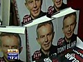 Eggs tossed at Blair over memoirs