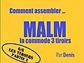Comment assembler la commode 3 tiroirs MALM d’IKEA - 6/6