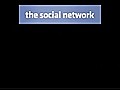 The social network - Teaser