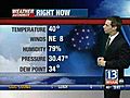 VIDEO: 13 WHAM Weather Authority Morning Forecast 11-11-2009