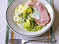 Traditional Irish Bacon,  Cabbage, and Parsley Sauce