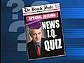 News IQ Quiz winner revealed