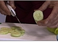 Vegetable Preparation - Peel and Cut a Cucumber