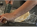 Rolling the Dough for the Ricotta Tart