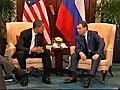 Obama,  Medvedev meet in Singapore