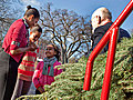 The First Lady Receives the White House Christmas Tree