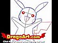 How to draw a Pokemon,  step by step