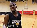 Marreese Speights Shoots Hoops With Will Adams