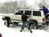 Travelers try to get out after storm