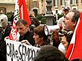 No al nucleare: sit-in di Sel davanti a Montecitorio