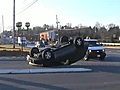 Vehicle overturned on Cedar Crest Boulevard