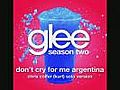 Don’t Cry For Me Argentina (Glee Cast - Kurt/Chris Colfer Solo Version)