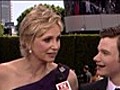 Emmys 2010: Jane Lynch and Chris Colfer of Glee