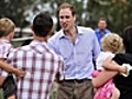 William touched and humbled by visit