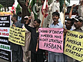 Raw Video: Karachi protest over bin Laden raid