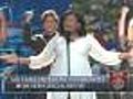 Web Extra: Jennifer Hudson Sings At MJ Memorial