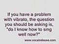 singing vibrato