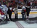 Hockey Mom drops puck