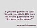 online vocal lessons