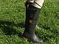 Phone-charging rubber boots