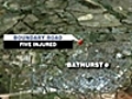 Five injured in Bathurst car crash