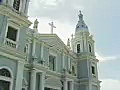 Royalty Free Stock Video SD Footage Pan Down to a Church in San Juan,  Puerto Rico