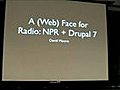 Dave Moore,  NPR site development overview