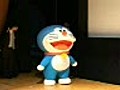 Doraemon,  blue robot cat a real star of the Japan comic