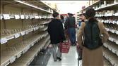 Empty Shelves in Tokyo as Citizens Prepare