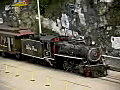 Royalty Free Stock Video SD Footage Passengers Disembark Train in Skagway,  Alaska