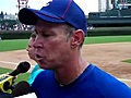 Cubs coach Alan Trammell dances around manager questions