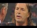 WWE : Monday night RAW : The return of Bret &#039;Hit Man&#039; Hart to the WWE (The end)(04/01/2010).