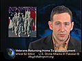 U.S. Veterans Returning Home To Unemployment               // video added March 19,  2010            // 0 comments             //                             // Embed video: