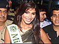 Miss Earth Nicole Faria back in Mumbai