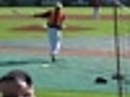 Hard hat batting practice in Fort Myers